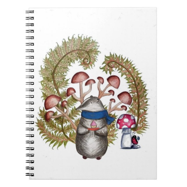 Caderno Espiral Notebook De Batraca Europeu De Algodão (Frente)