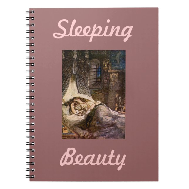 Caderno Espiral Notebook de beleza adormecida (Frente)