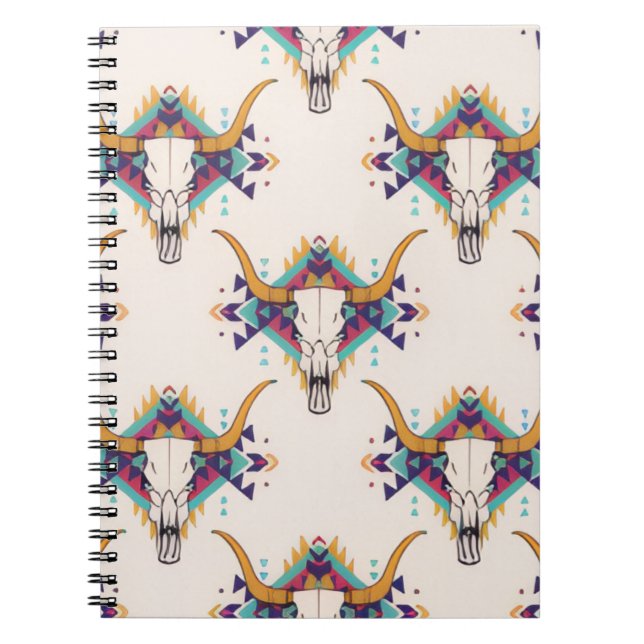 Caderno Espiral Notebook de beleza ocidental (Frente)
