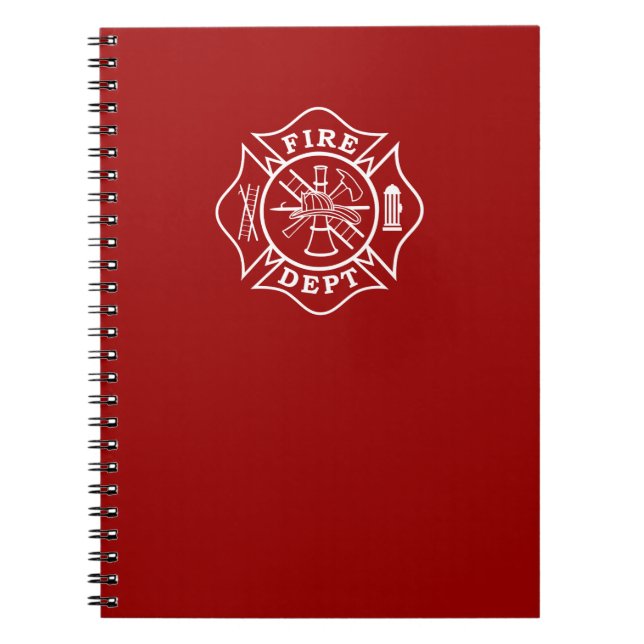 Caderno Espiral Notebook de bombeiro (Frente)