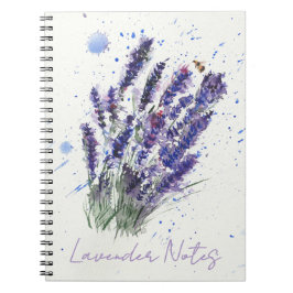 Caderno Espiral Notebook de brisa de lavanda