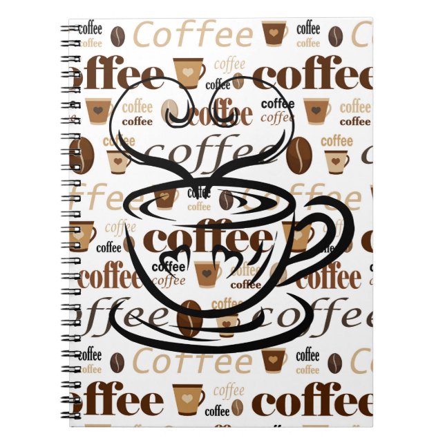 Caderno Espiral Notebook de Café Lovers (Frente)