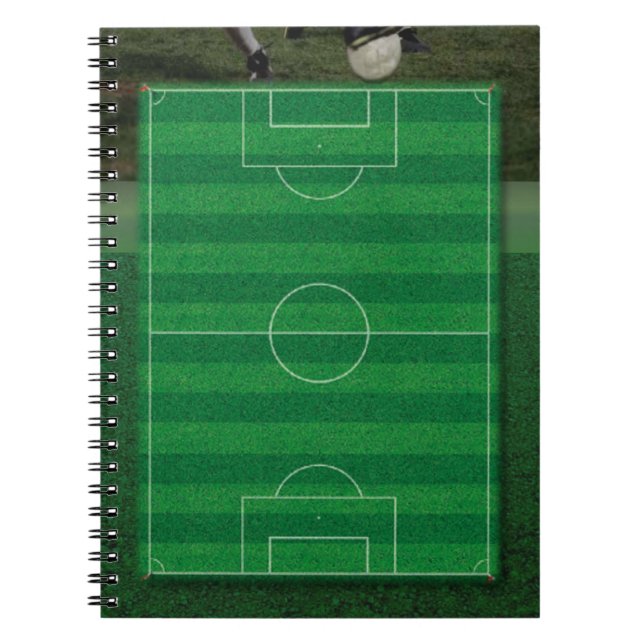 Caderno Espiral Notebook de campo de futebol (Frente)