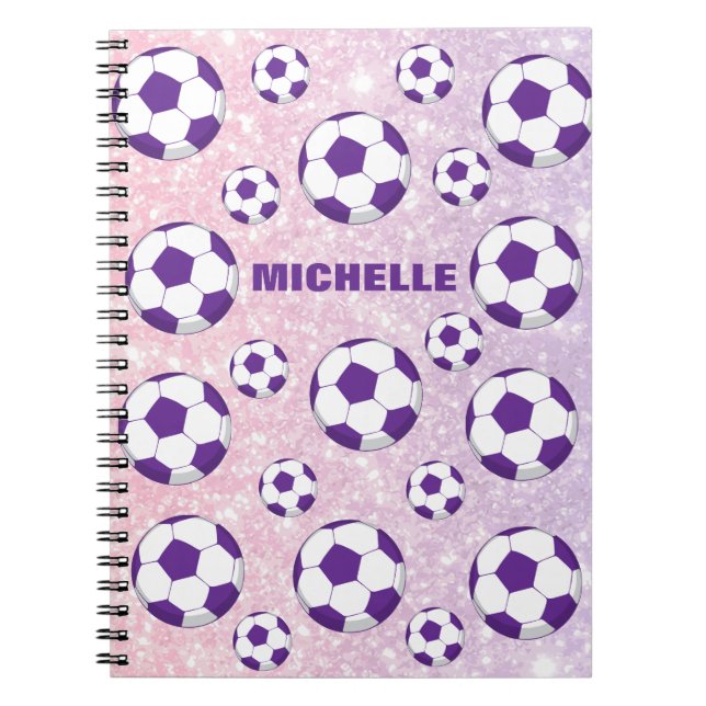 Caderno Espiral Notebook de campo de futebol personalizado (Frente)