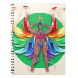 Caderno Espiral Notebook de Carnaval Tropical do Carnaval de Carib