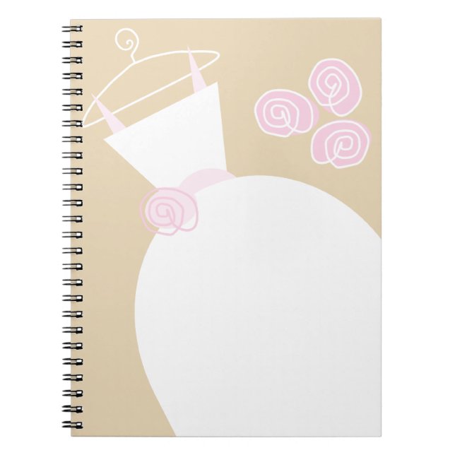 Caderno Espiral Notebook De Cerveja Rosa De Casamento (Frente)