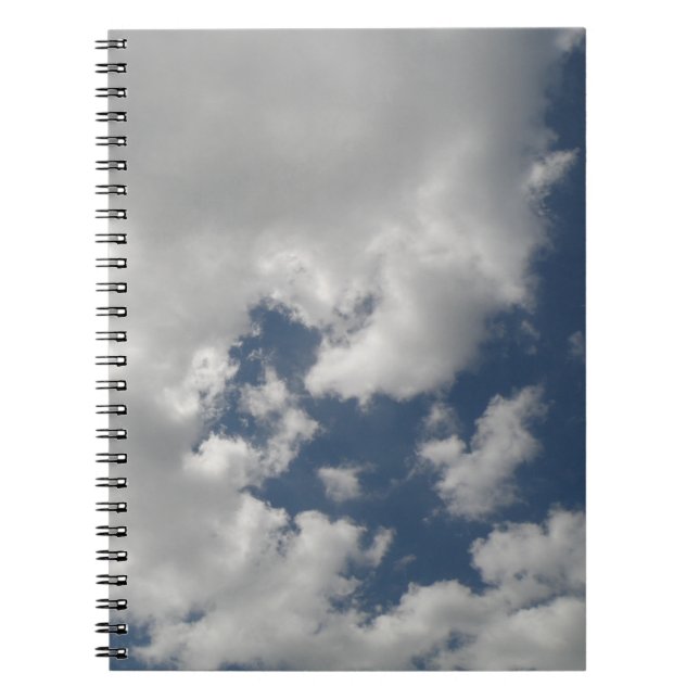 Caderno Espiral Notebook de céu nublado (Frente)