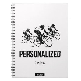 Caderno Espiral Notebook de ciclismo personalizado