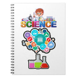 Caderno Espiral Notebook de ciência