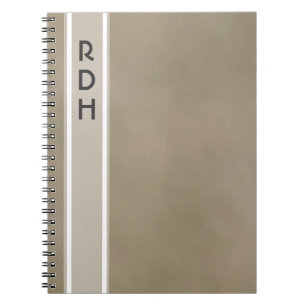 Caderno Espiral Notebook de Cinza de porco