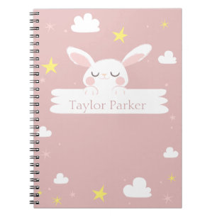 Caderno Espiral Notebook de coelho bonito