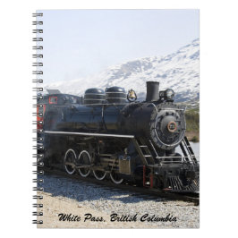 Caderno Espiral Notebook de comboio branco