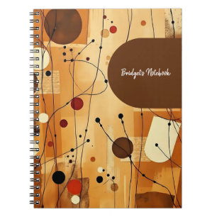 Caderno Espiral Notebook de composição de fluxo neutro orgânico
