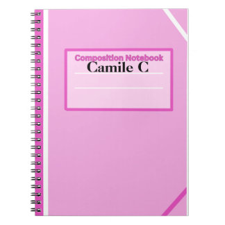 Caderno Espiral Notebook de Composição Personalizada Bubblegum