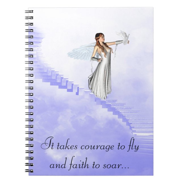 CADERNO ESPIRAL NOTEBOOK DE CORAGEM E FÉ (Frente)