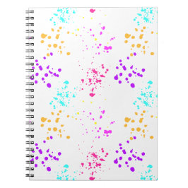 Caderno Espiral Notebook de cores com Abstrato art