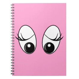 Caderno Espiral Notebook de Cores Personalizadas de Olhos Curiosos