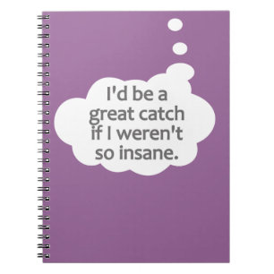 Caderno Espiral Notebook de cores personalizado insano