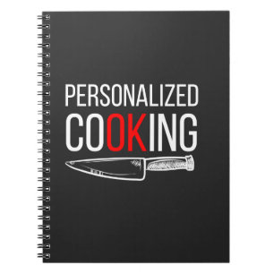Caderno Espiral Notebook de Cozinhar personalizado