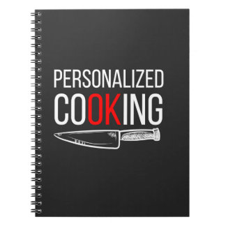 Caderno Espiral Notebook de Cozinhar personalizado