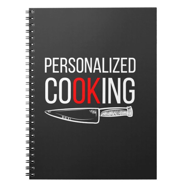 Caderno Espiral Notebook de Cozinhar personalizado (Frente)