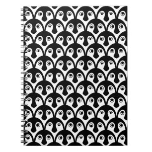 Caderno Espiral Notebook de desfile de pinguins bonito