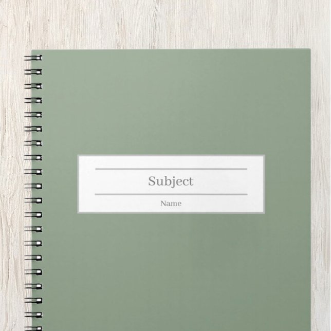 Caderno Espiral Notebook de Destino e de Assunto Escolar (Custom School Subject Notebook)
