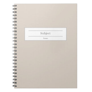 Caderno Espiral Notebook de Destino e de Assunto Escolar