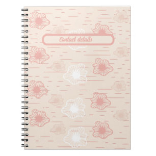 Caderno Espiral Notebook de Detalhes do Contato