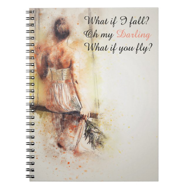 Caderno Espiral Notebook de Diário (Frente)