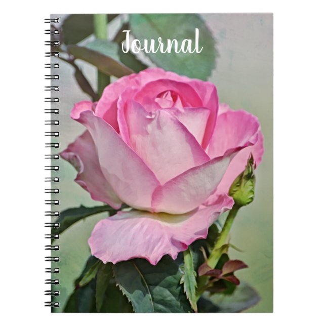 Caderno Espiral Notebook de Diário de arte rosa rosa rosa rosa (Frente)