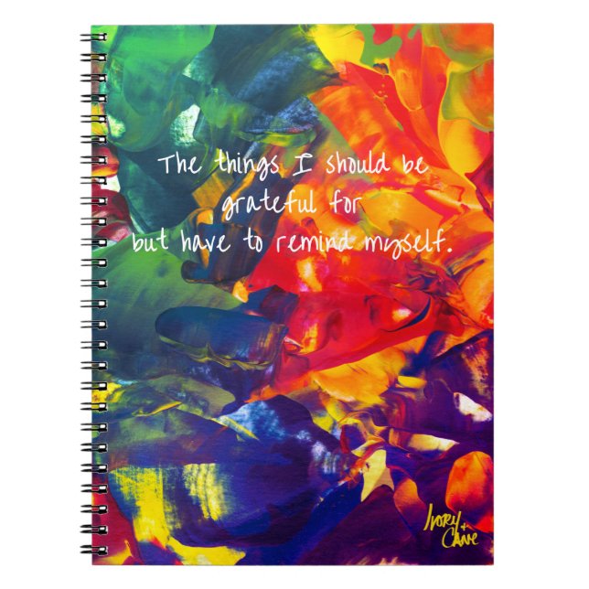 Caderno Espiral Notebook de Diário espiral psicodélico SPWW (Frente)