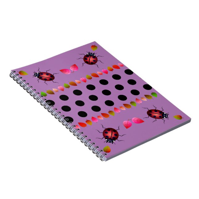 Caderno Espiral Notebook de diversão de sonhos de lavanda (Lado Direito)