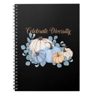 Caderno Espiral Notebook de diversidade de celebrações com o tema