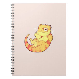 Caderno Espiral Notebook de dragão barbudo