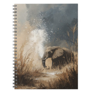 Caderno Espiral Notebook de elefante majestoso
