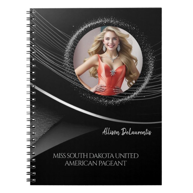 Caderno Espiral Notebook de ensaio personalizado de poeira de diam (Frente)