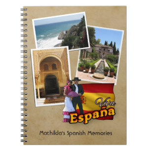 Caderno Espiral Notebook de Espanha personalizável
