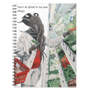 Caderno Espiral Notebook de fantasia fantasia de mercearia da Ment