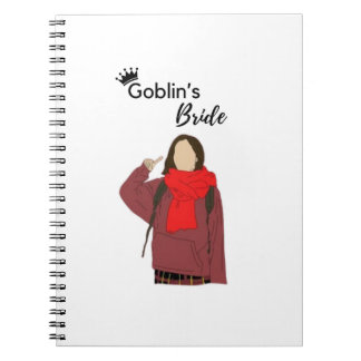Caderno Espiral Notebook de fantasia noiva de Goblin