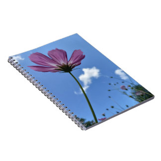 Caderno Espiral Notebook de flor selvagem em pé