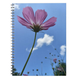Caderno Espiral Notebook de flor selvagem em pé