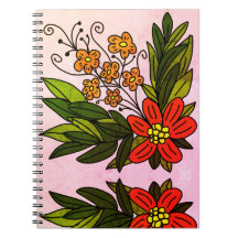 Notebook de flores