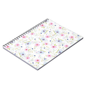 Caderno Espiral Notebook de Flores de Jardim Fresco