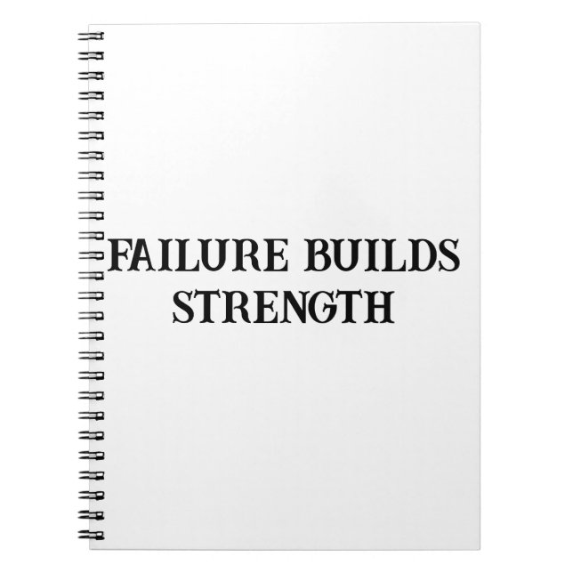 Caderno Espiral Notebook de força motivacional para homens (Frente)