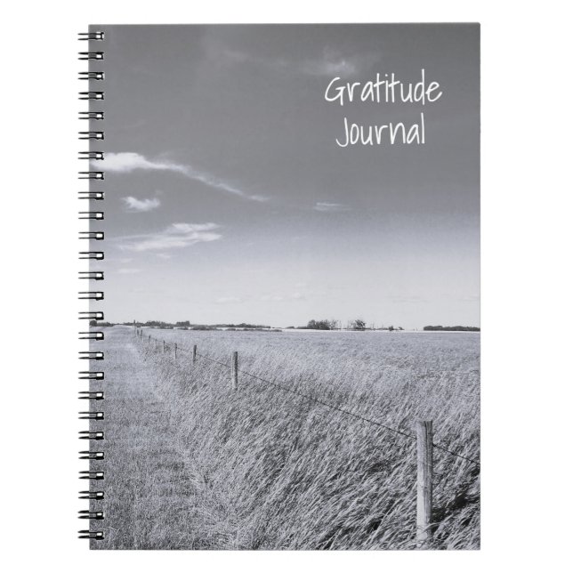 Caderno Espiral Notebook de Foto Espiral de Campo de Prairie de Ci (Frente)