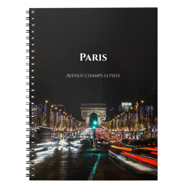 Caderno Espiral Notebook de Foto Espiral de Paris (Frente)
