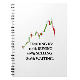 Caderno Espiral Notebook de Foto Espiral do Forex Trader Note