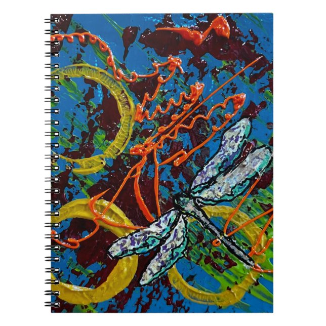 Caderno Espiral Notebook De Foto Espiral Dragonfly (Frente)