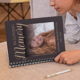 Caderno Espiral Notebook de Foto Espiral para Guest Memorial Moder
